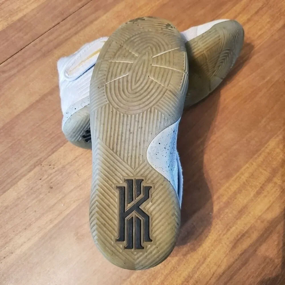 Nike Kyrie 2 Touch Factor Sneakers 6Y Gray Gold Basketball Shoes
